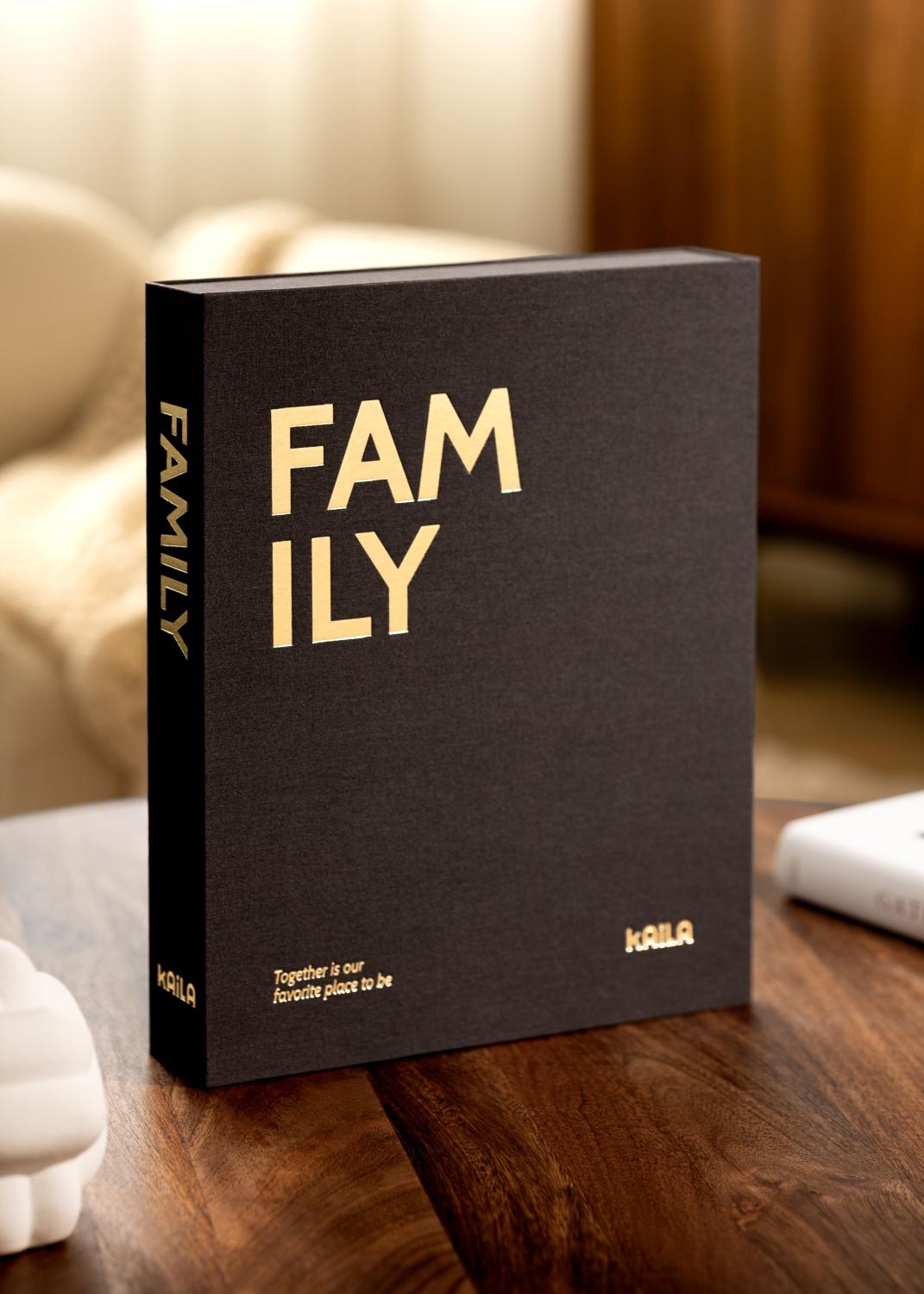 Product Image for KAILA FAMILY Black  - Coffee Table Photo Album (60 Pages Noires)