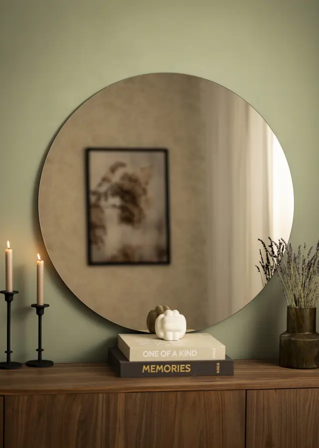 KAILA Miroir rond Dark Bronze 90 cm