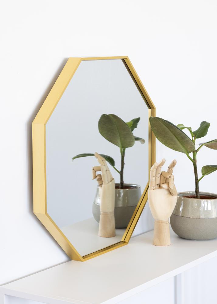 KAILA Miroir Octagon Or diamètre 50 cm