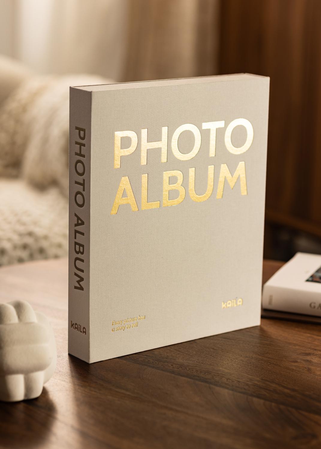 Product Image for KAILA PHOTO ALBUM Creme - Coffee Table Photo Album (60 Pages Noires)