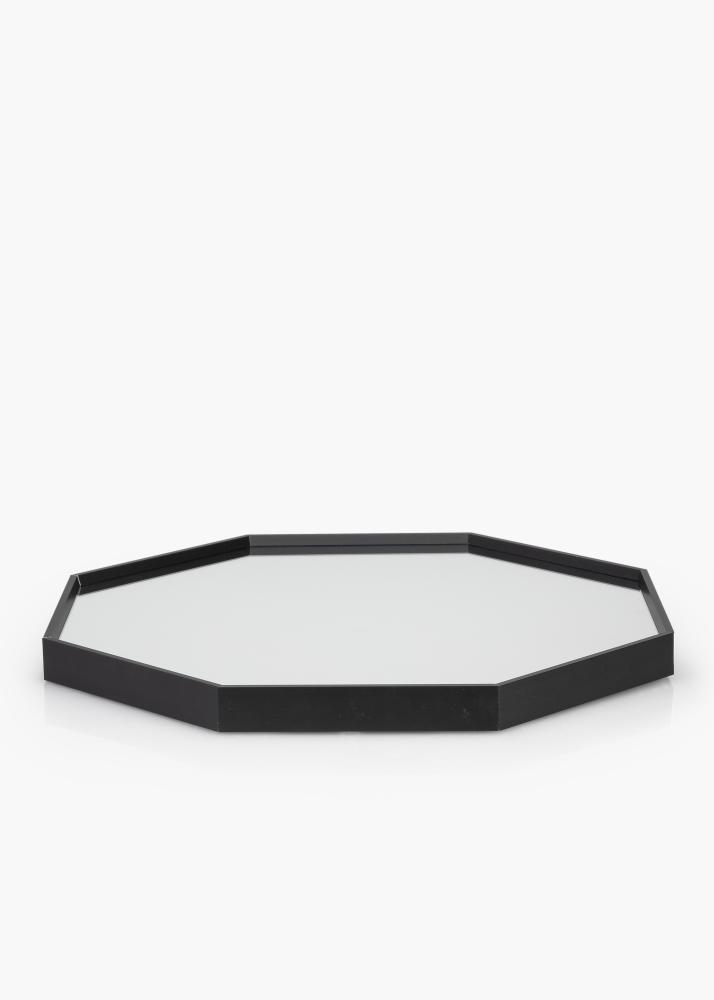 KAILA Miroir Octagon Noir diamètre 50 cm