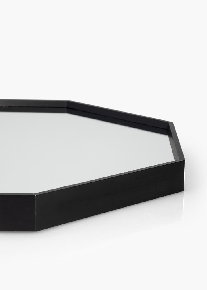KAILA Miroir Octagon Noir diamètre 50 cm