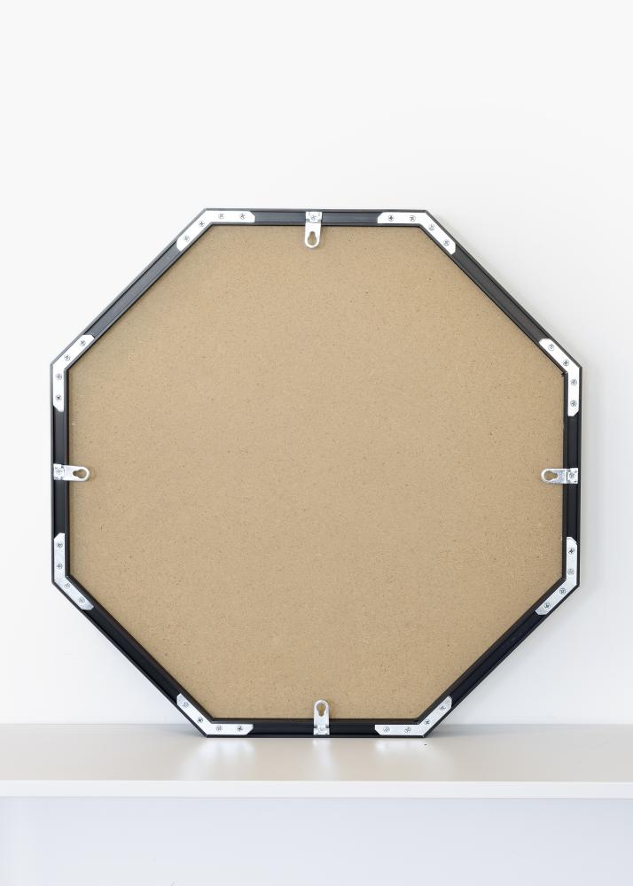 KAILA Miroir Octagon Noir diamètre 50 cm