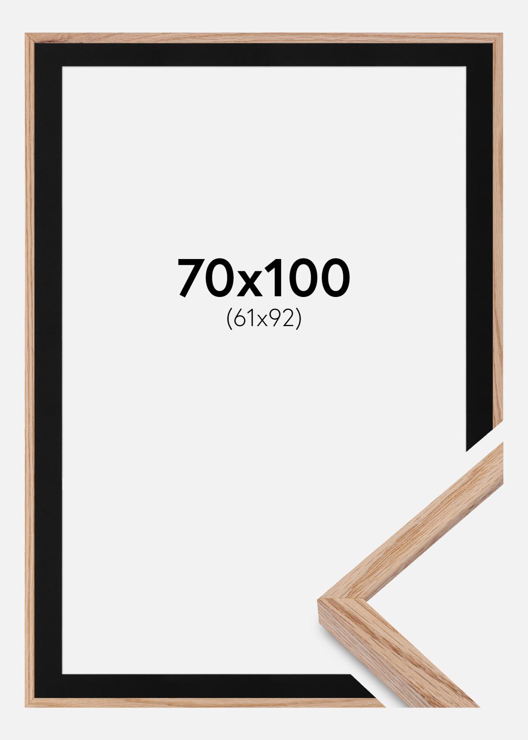 Product Image for Cadre E-Line Wide Chêne 70x100 cm - Passe-partout Noir 62x93 cm