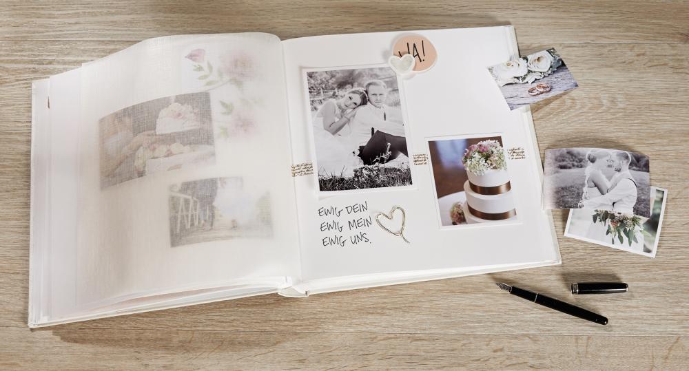 Ti Amo Album - 28x30,5 cm (60 pages blanches / 30 feuilles)