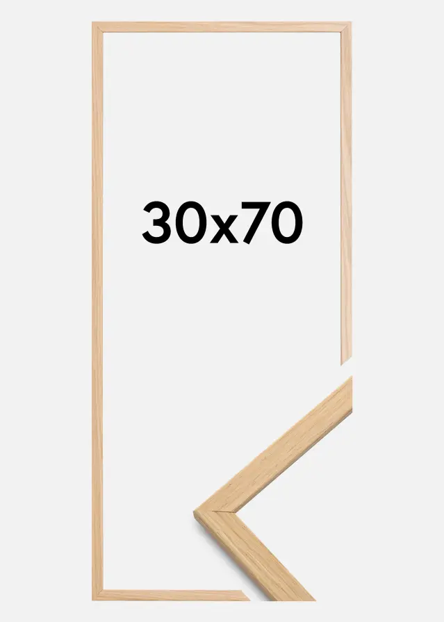 Cadre Edsbyn Verre Acrylique Chêne 30x70 cm