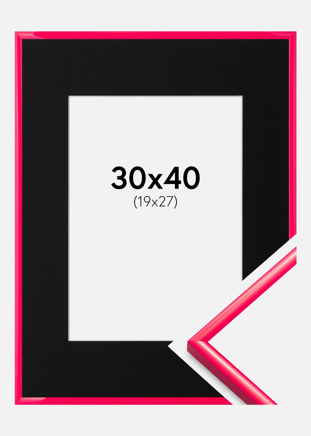Product Image for Cadre New Lifestyle Hot Pink 30x40 cm - Passe-partout Noir 20x28 cm