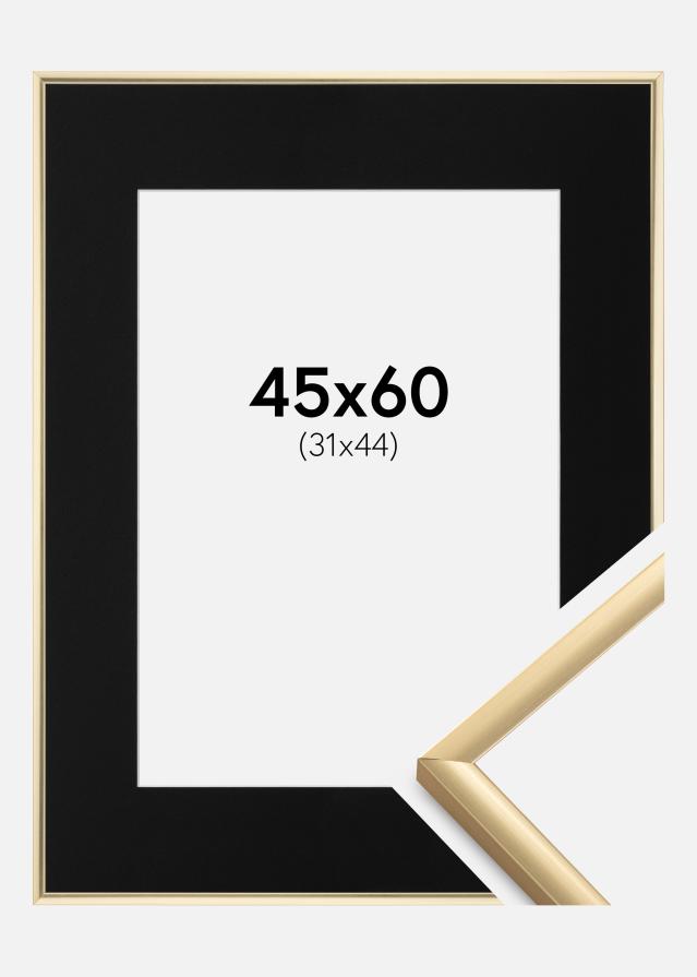 Cadre New Lifestyle Or 45x60 cm - Passe-partout Noir 32x45 cm