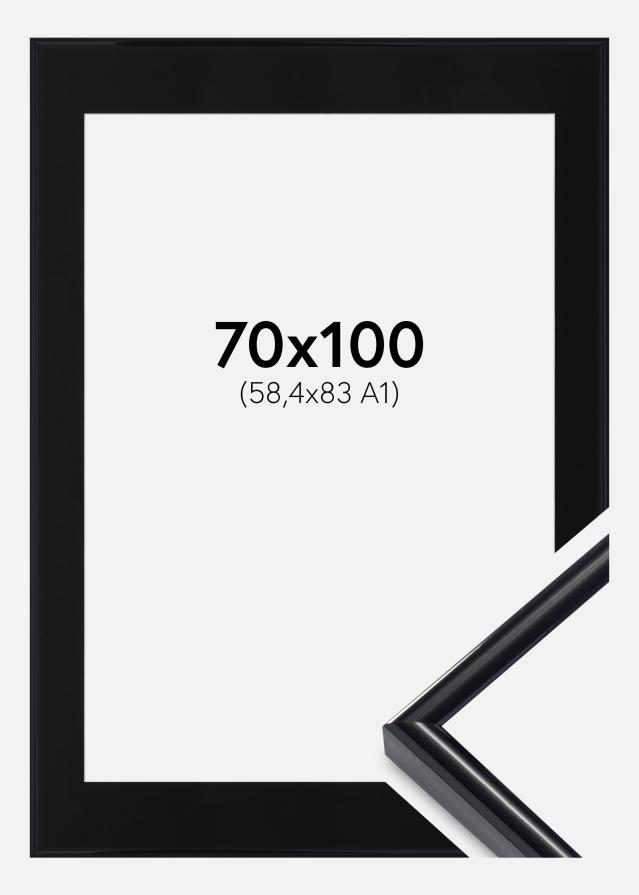 Cadre Victoria Noir 70x100 cm - Passe-partout Noir 24x36 pouces