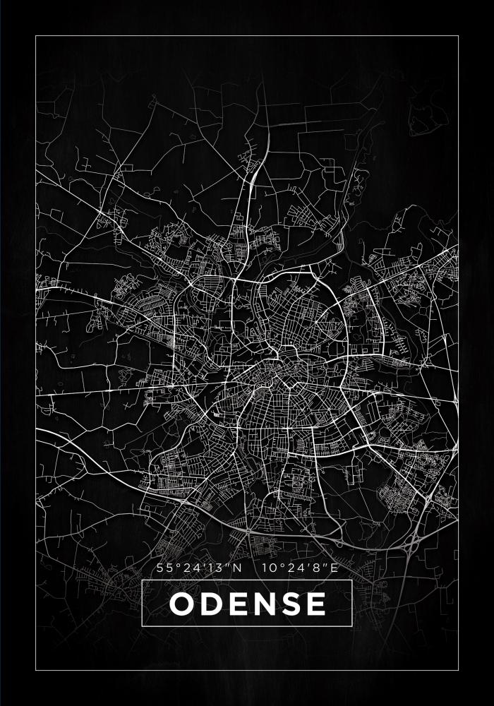 Map - Odense - Black