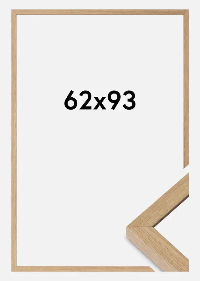 Cadre Hermes Verre acrylique Natural Oak 62x93 cm