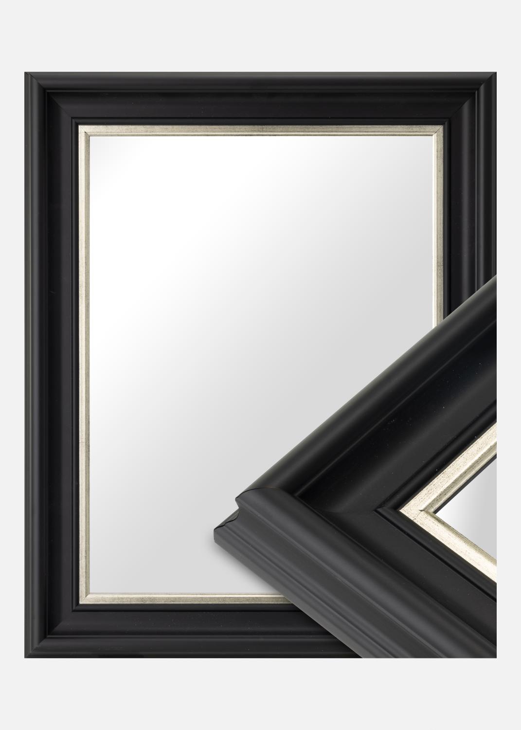 Product Image for Miroir Mora Noir-Argent - Taille Personnalisée