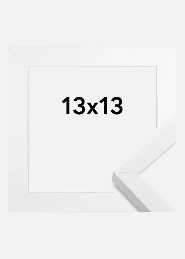 Cadre Amanda Box Blanc 13x13 cm