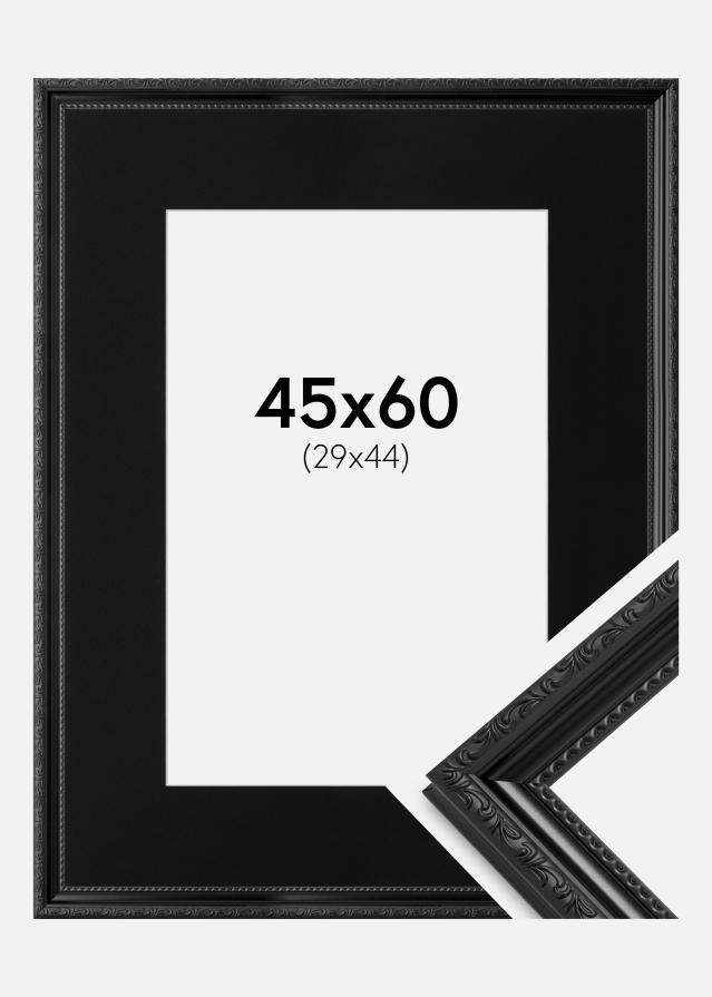 Cadre Abisko Noir 45x60 cm - Passe-partout Noir 30x45 cm