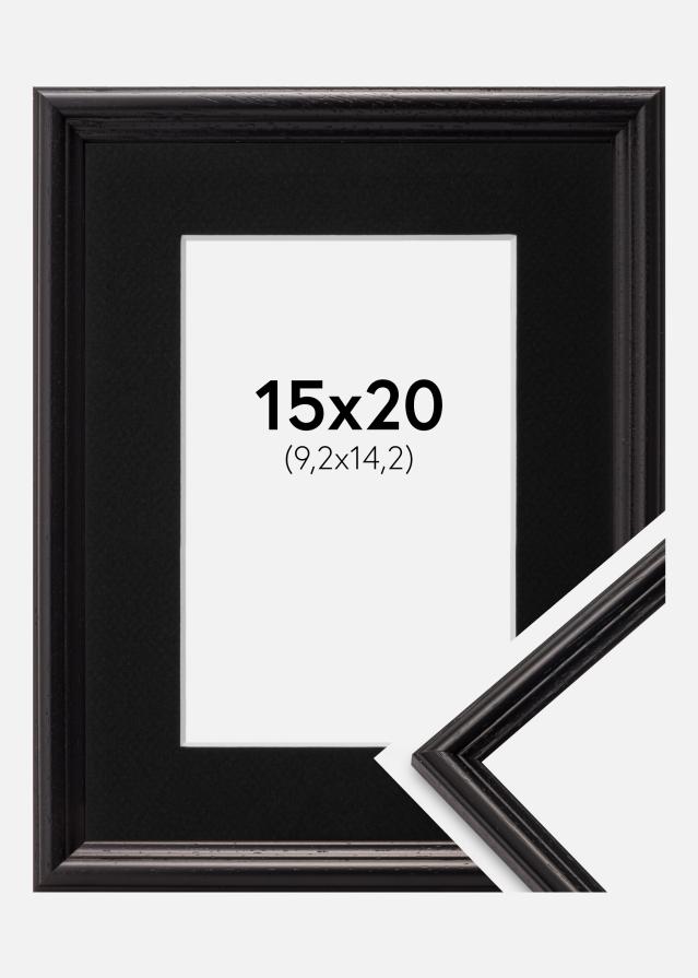 Cadre Horndal Noir 15x20 cm - Passe-partout Noir 4x6 pouces