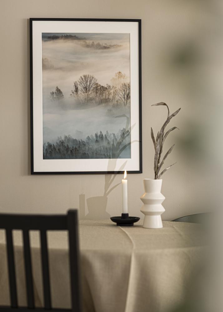 Cadre Edsbyn Noir 26x34 cm - Passe-partout Blanc 18x21 cm