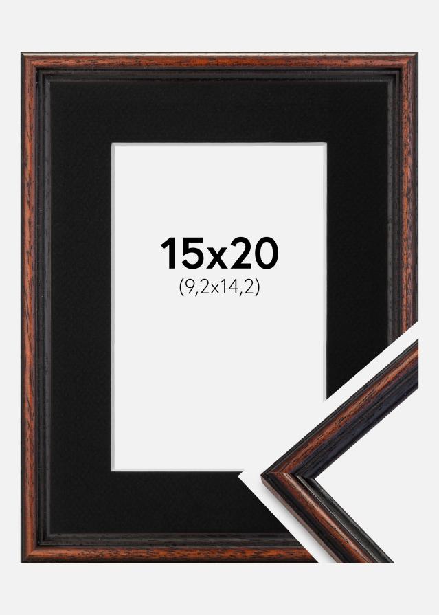 Cadre Horndal Noyer 15x20 cm - Passe-partout Noir 4x6 pouces