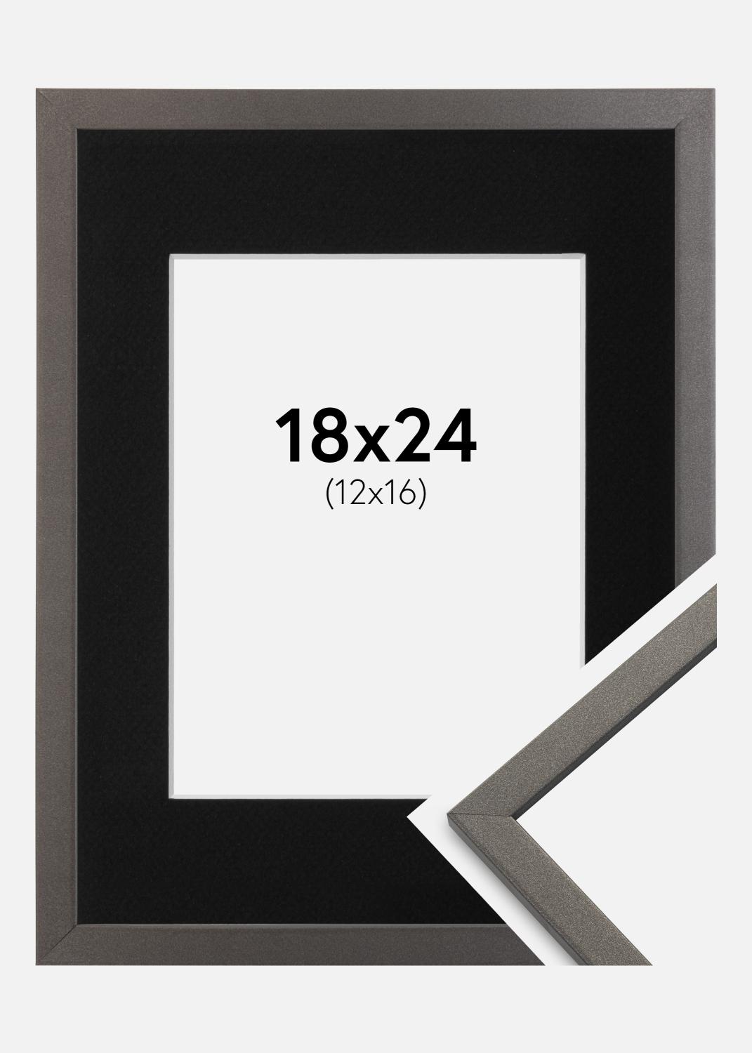 Product Image for Cadre Edsbyn Graphite 18x24 cm - Passe-partout Noir 13x17 cm