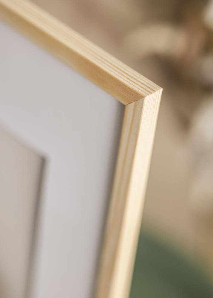 Cadre Galant Pin 30x30 cm - Passe-partout Blanc 20x20 cm
