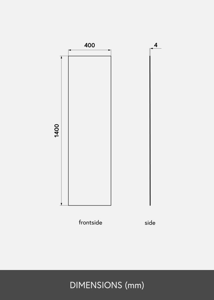 KAILA Miroir Sharp 40x140 cm