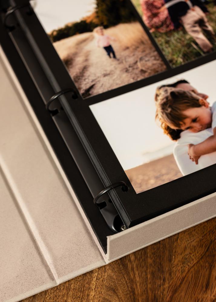 KAILA PHOTO ALBUM Grey - Coffee Table Photo Album (60 Pages Noires)