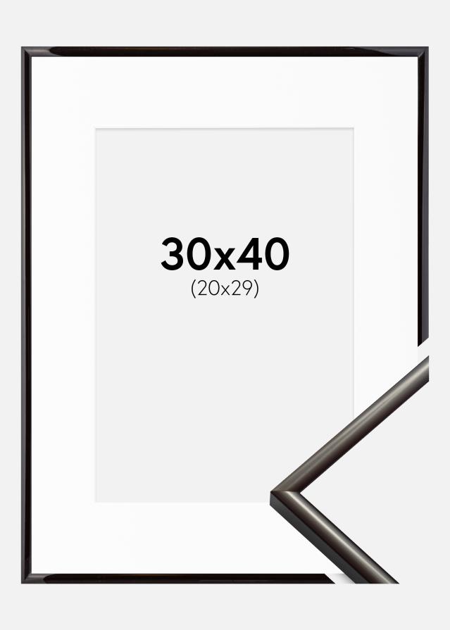 Cadre New Lifestyle Espresso Brown 30x40 cm - Passe-partout Blanc 21x30 cm