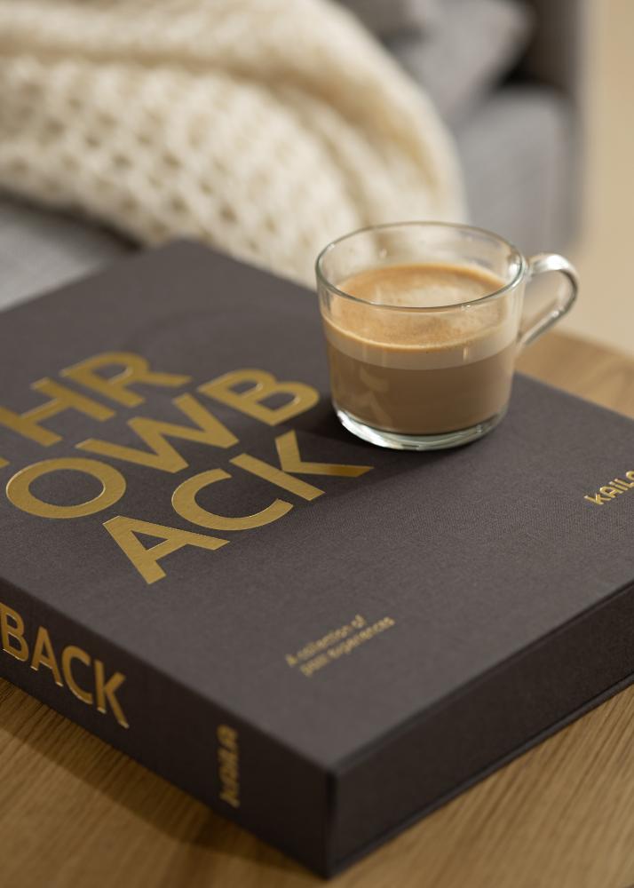 KAILA THROWBACK Black XL - Coffee Table Photo Album (20 Pages Noires)
