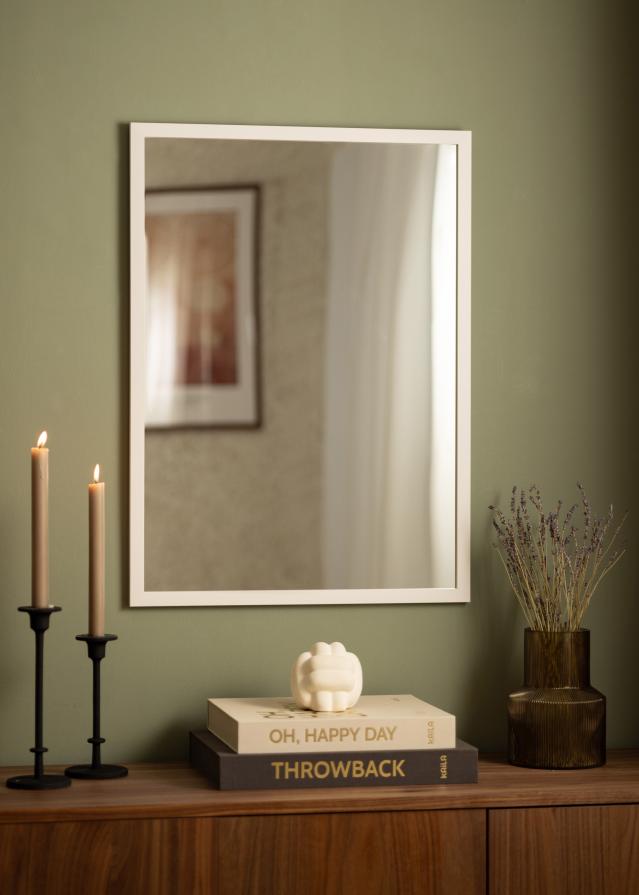 Miroir White Wood 53x73 cm