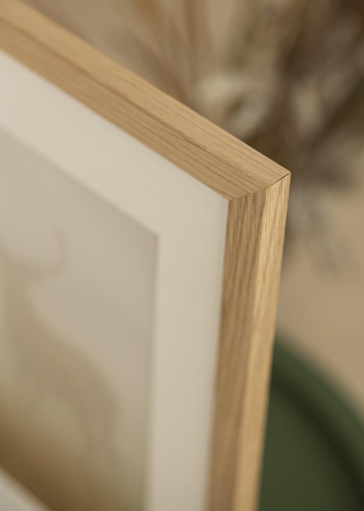 Cadre Oak Wood 45x60 cm - Passe-partout Blanc 30x45 cm