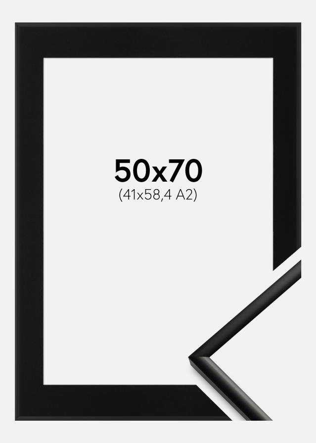 Cadre New Lifestyle Mat Noir 50x70 cm - Passe-partout Noir 42x59,4 cm (A2)