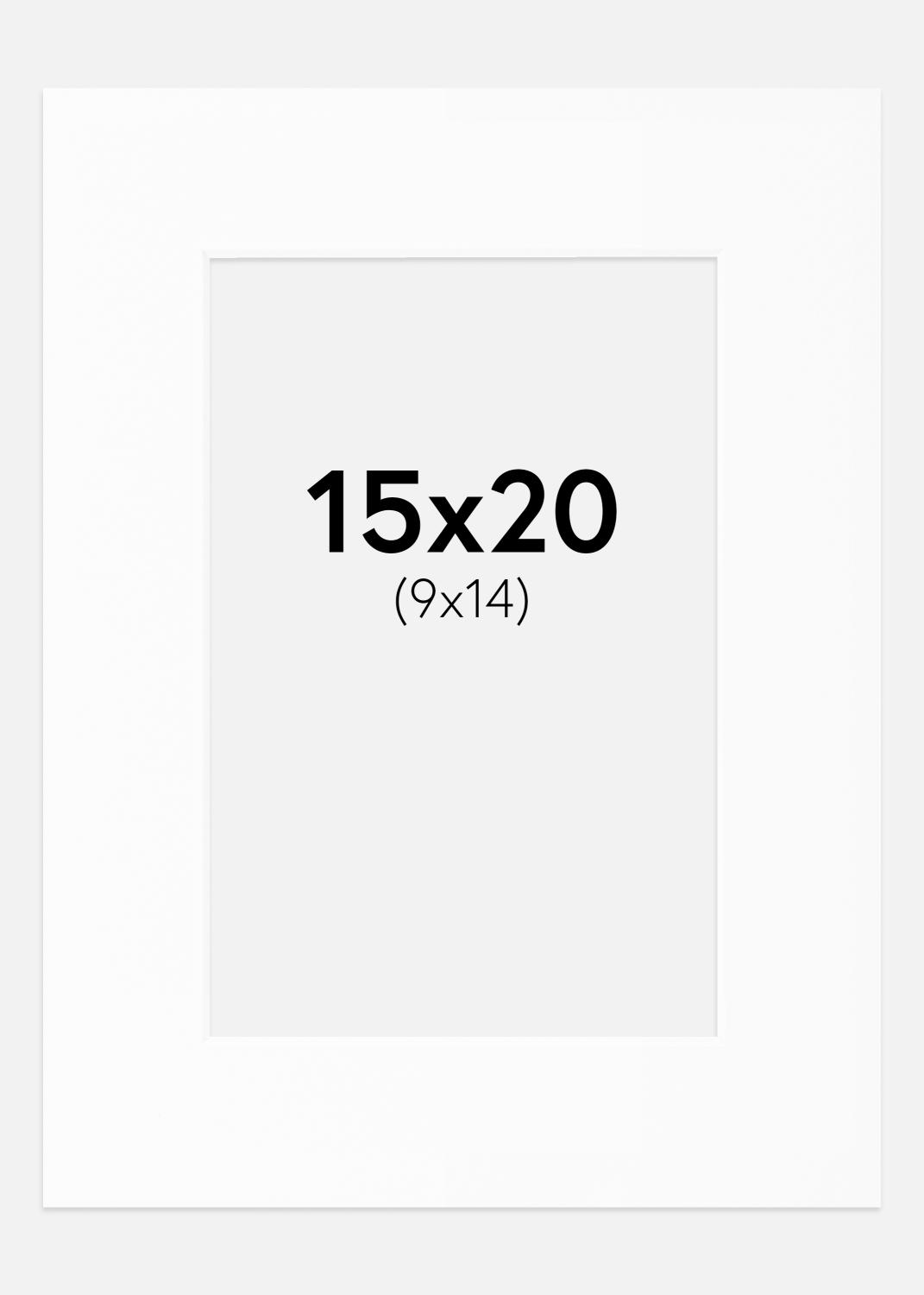 Product Image for Passe-partout Blanc Standard (noyau blanc) 15x20 cm (9x14)