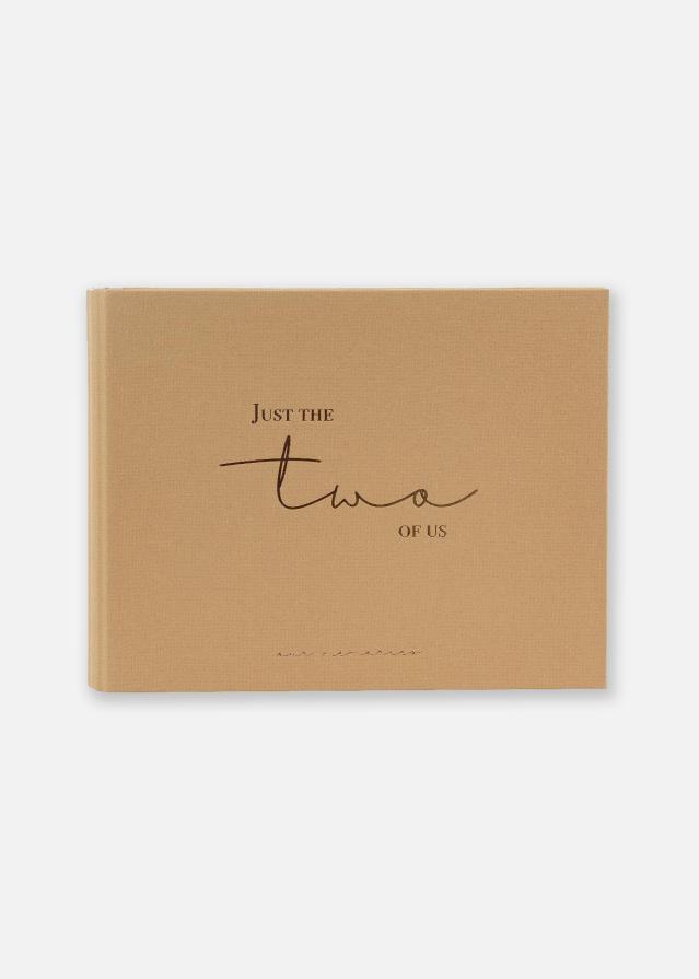 Just the two of us Livre d'or Brun - 25x20 cm (100 pages blanches / 50 feuilles)