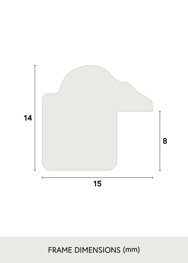 Cadre Horndal Marron 40x50 cm - Passe-partout Blanc 27x35 cm