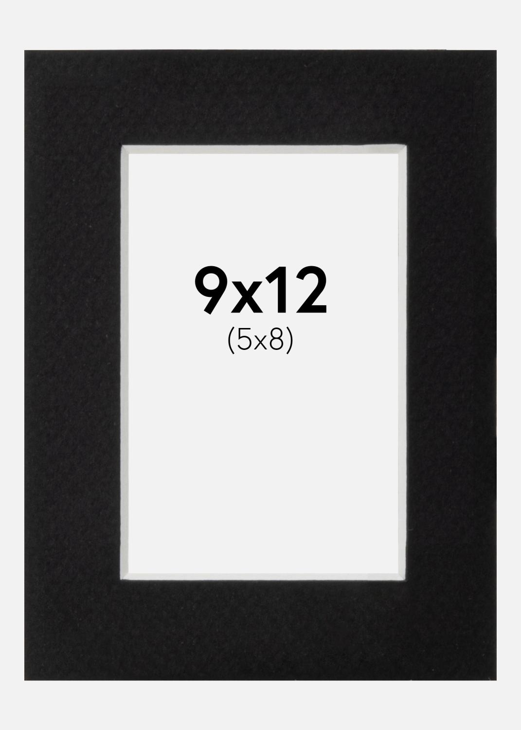 Product Image for Passe-partout Noir Standard (noyau blanc) 9x12 cm (5x8)