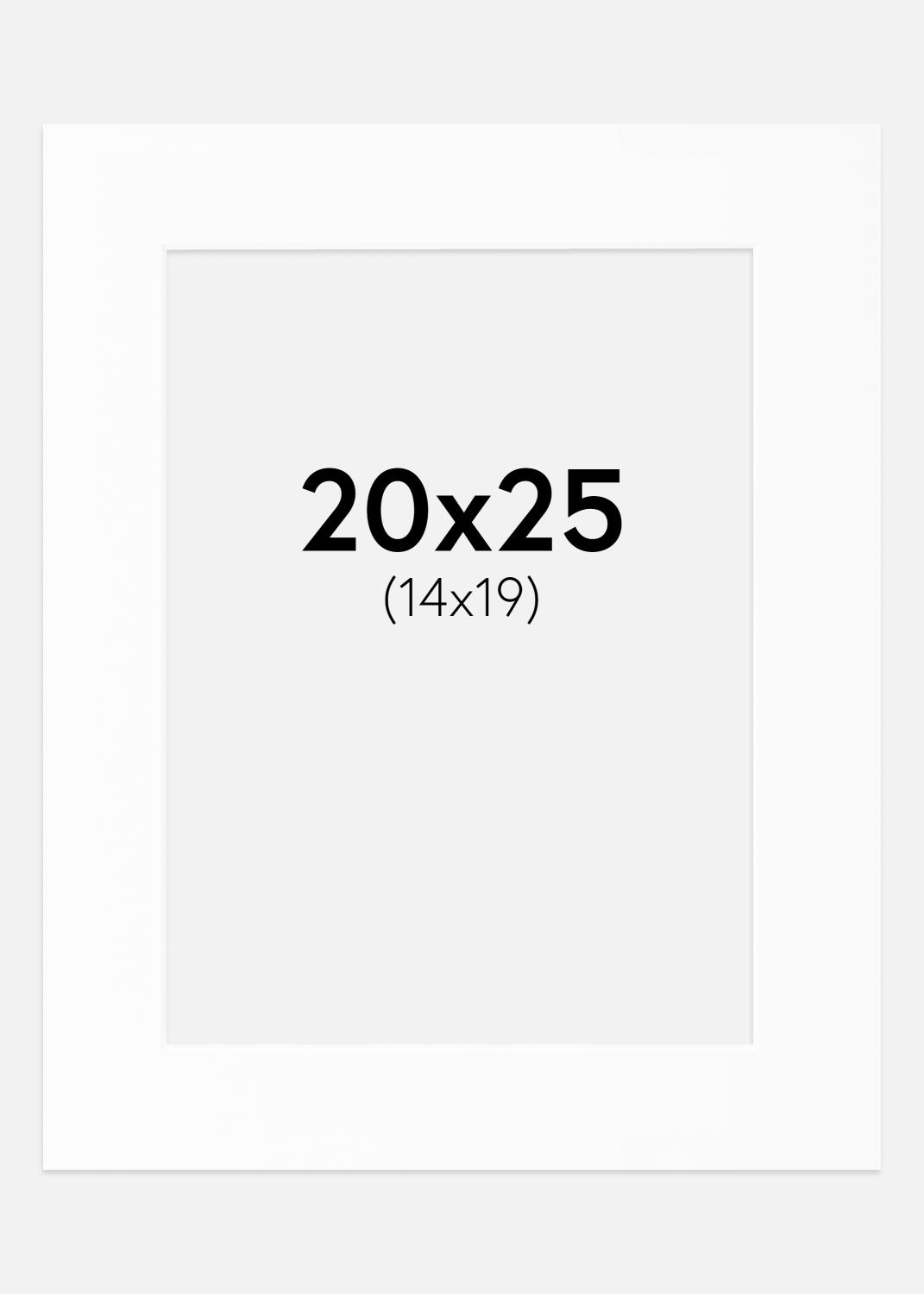 Product Image for Passe-partout Blanc Standard (noyau blanc) 20x25 cm (14x19)