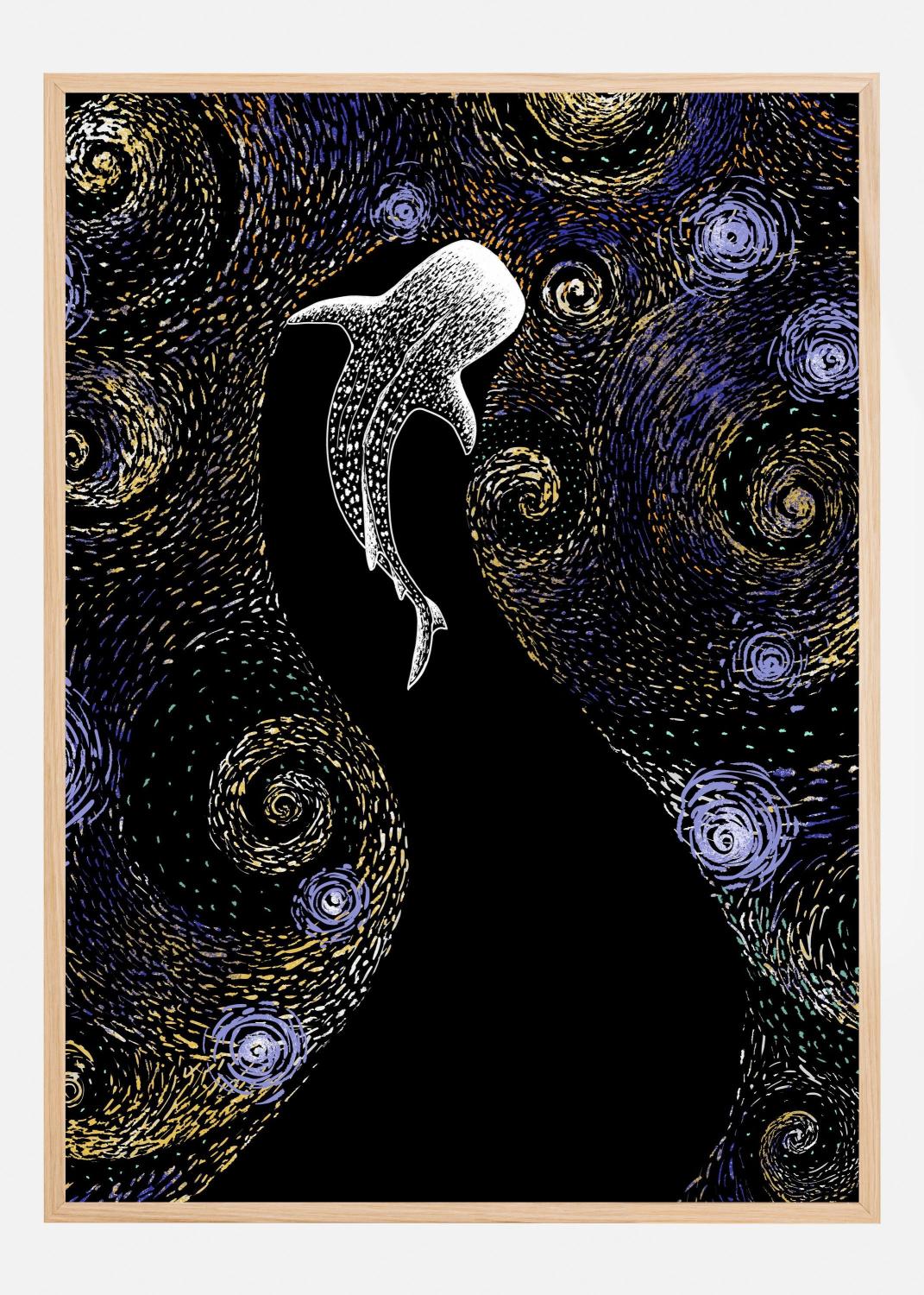 Product Image for Star Eater In Van Gogh Style Colored Poster (21x29.7 cm (A4))