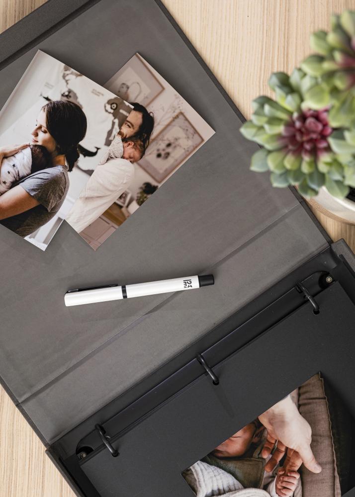 KAILA THROWBACK Black XL - Coffee Table Photo Album (20 Pages Noires)