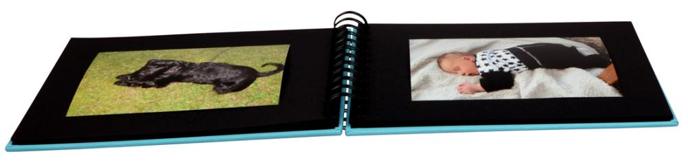 Fun Album spirale Vert - 23x17 cm (40 pages noires / 20 feuilles)
