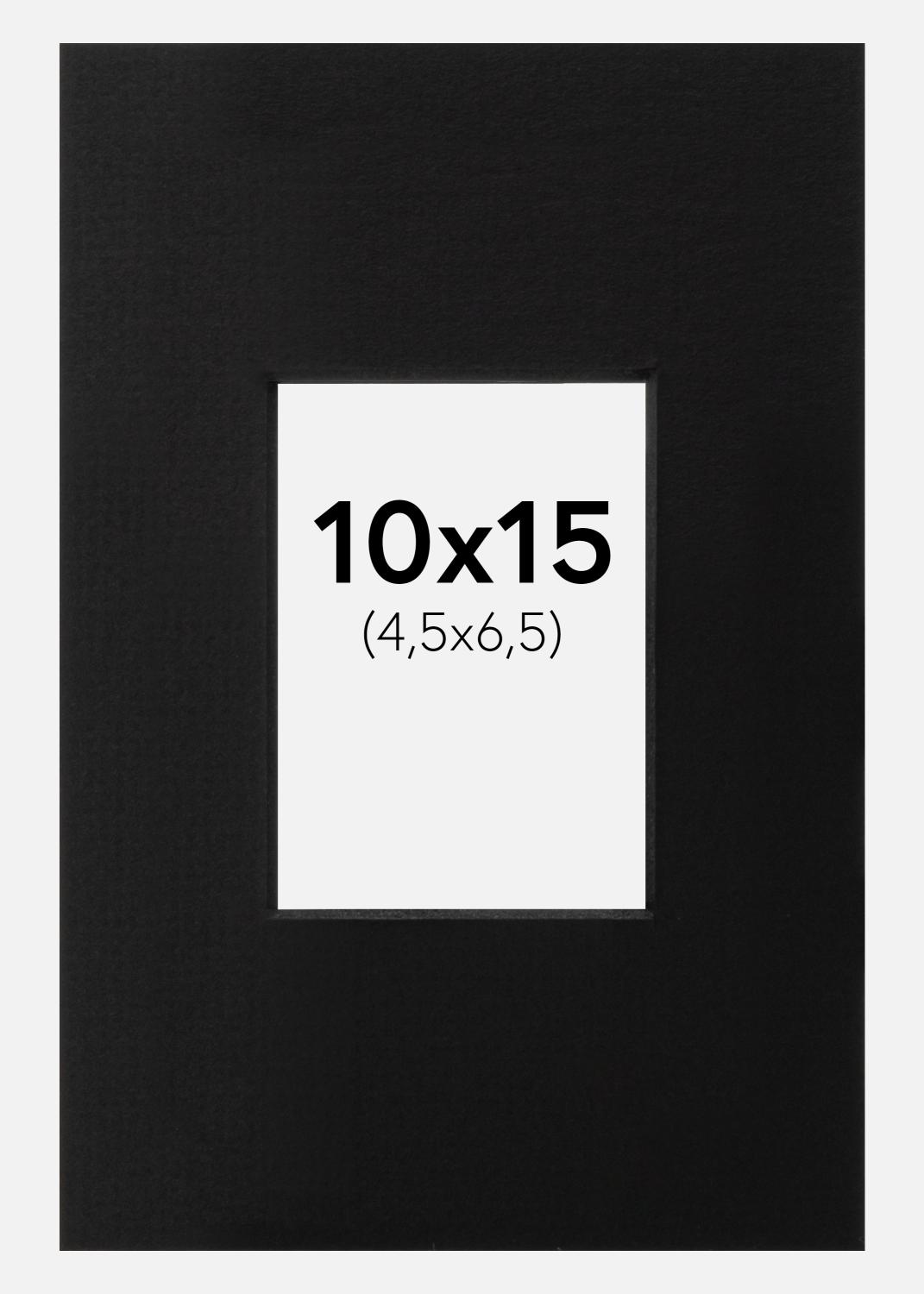 Product Image for Passe-partout Noir (noyau noir) 10x15 cm (4,5x6,5)