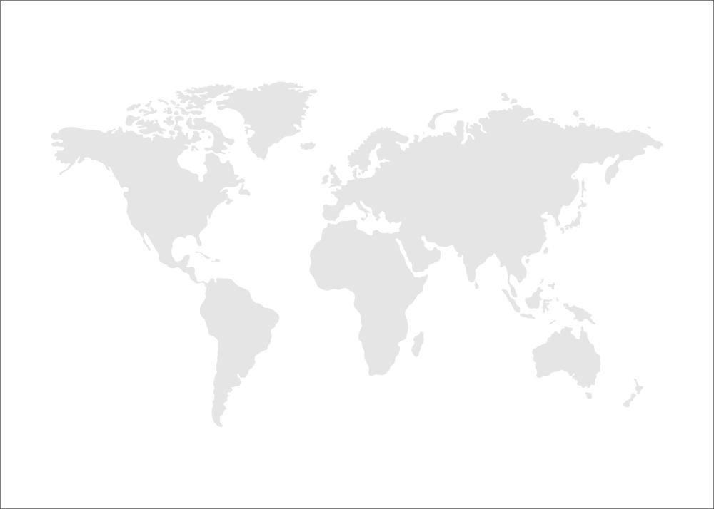 Carte du monde Gris brouillard Poster