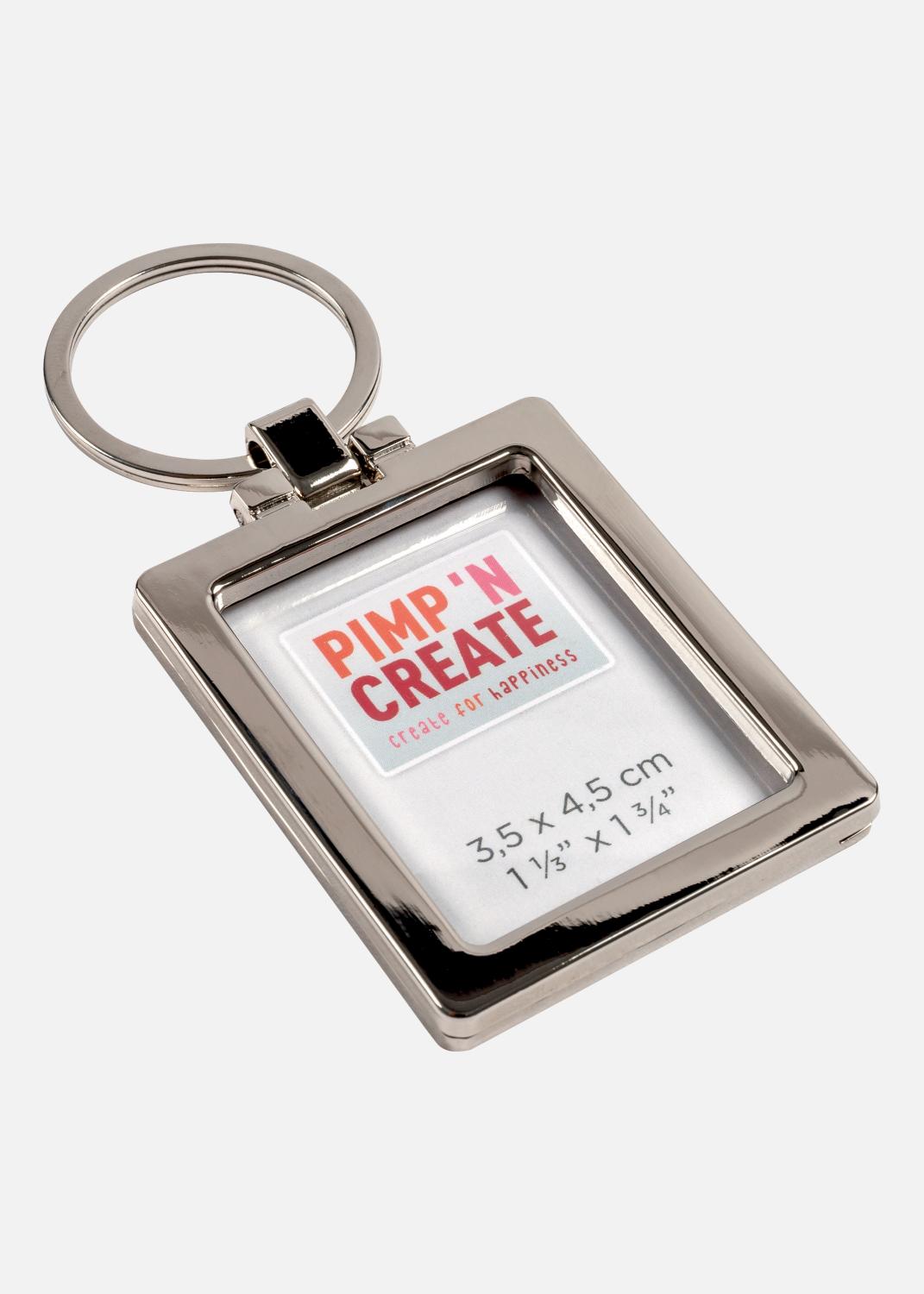 Product Image for PAC Porte-clefs Argent pour 1 image en 3,5x4,5 cm