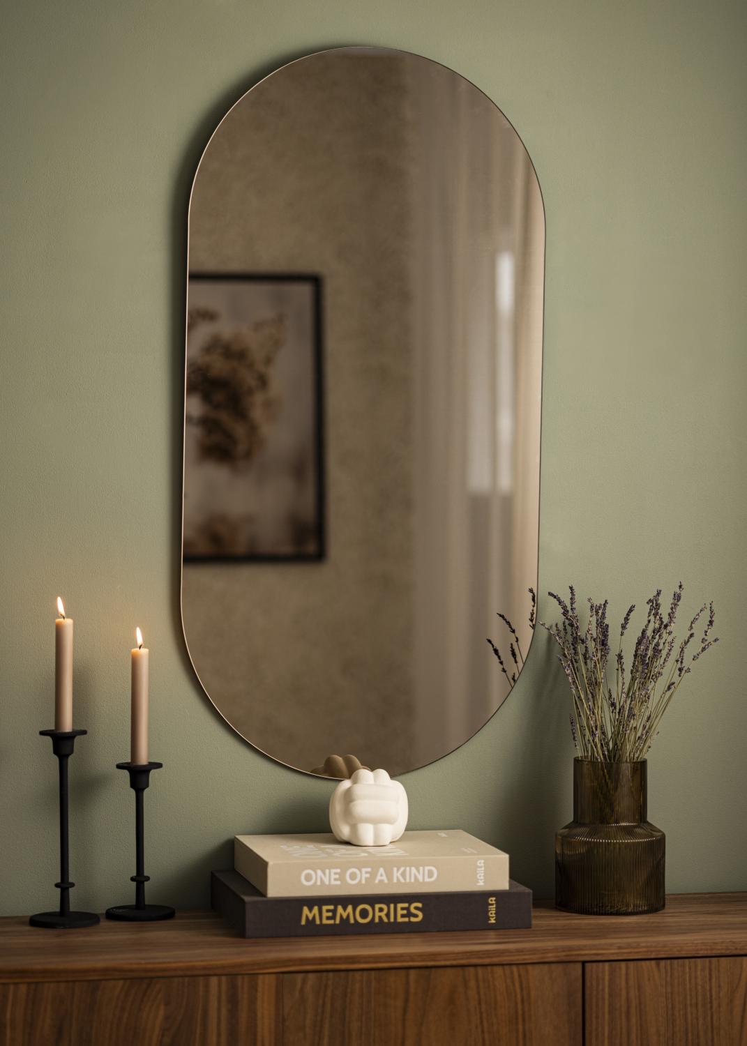 Product Image for KAILA Miroir Oval Dark Bronze 50x100 cm