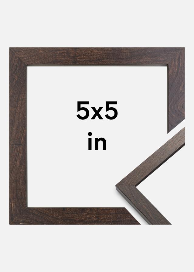 Cadre Trendy Verre Acrylique Noyer 5x5 inches (12,7x12,7 cm)