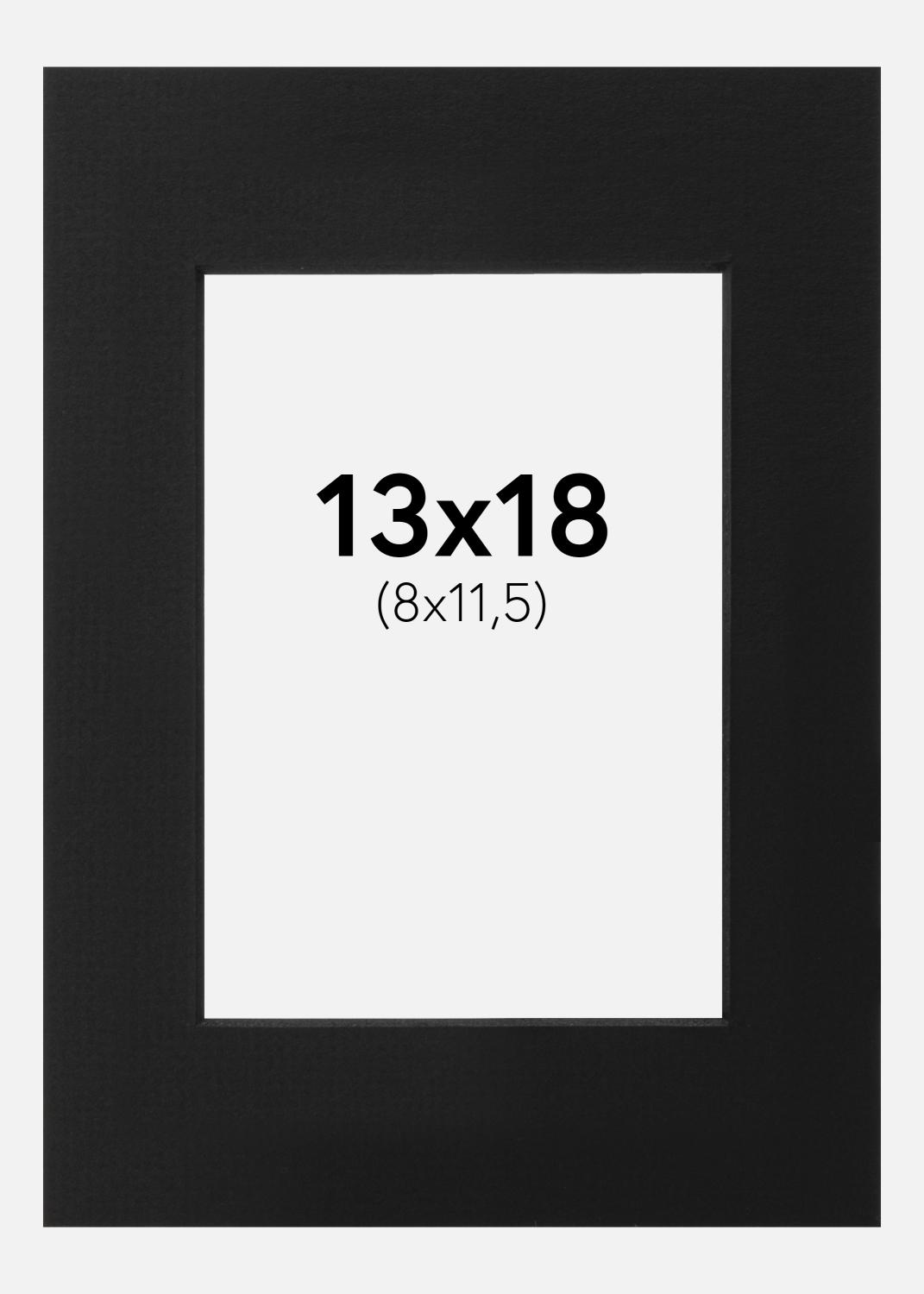 Product Image for Passe-partout Noir (noyau noir) 13x18 cm (8x11,5)