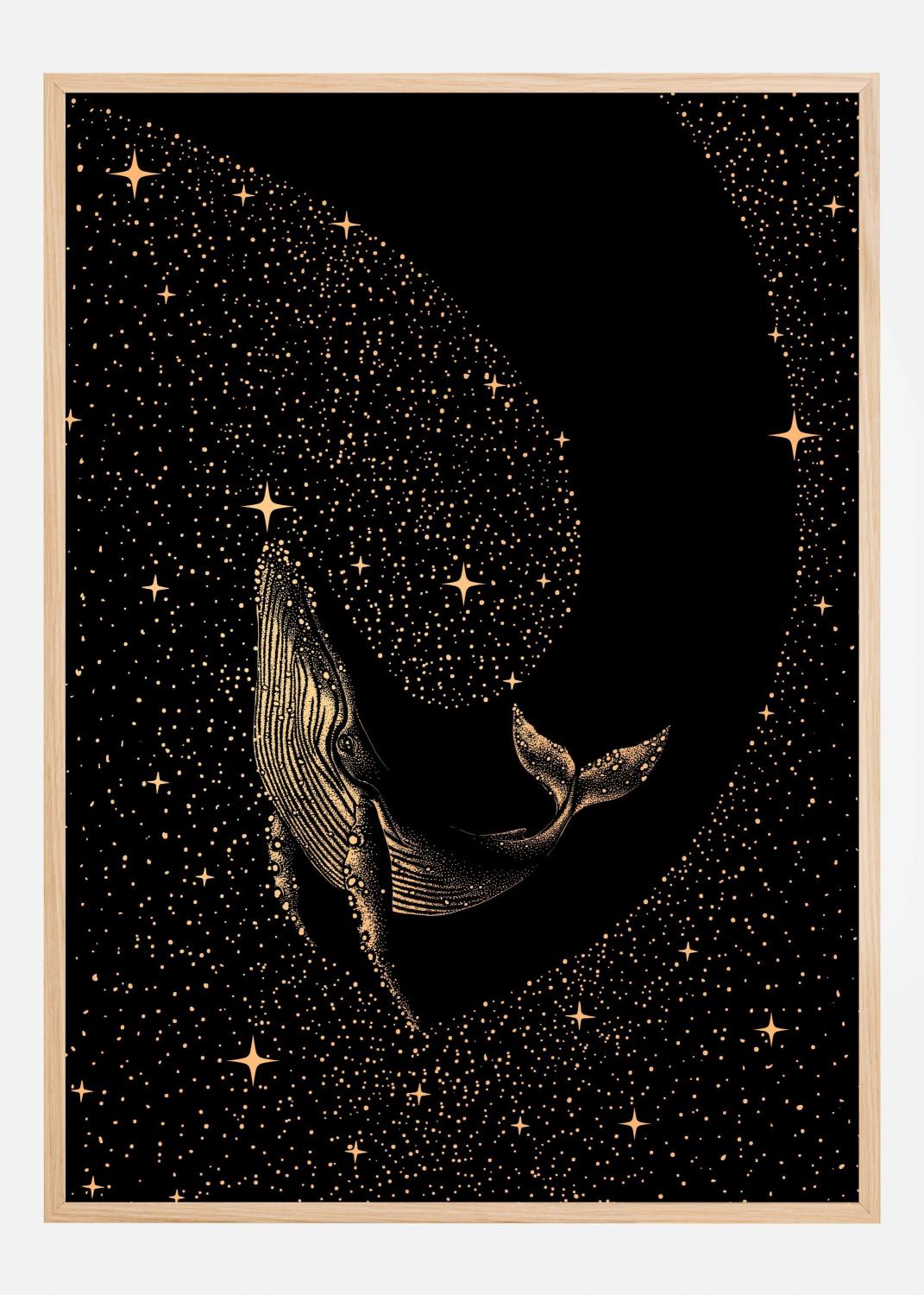 Product Image for Starry Whale Dark Gold Version Poster (21x29.7 cm (A4))