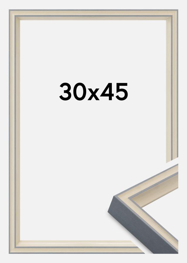 Cadre Riga Verre Acrylique Stone White / Bluish Grey 30x45 cm