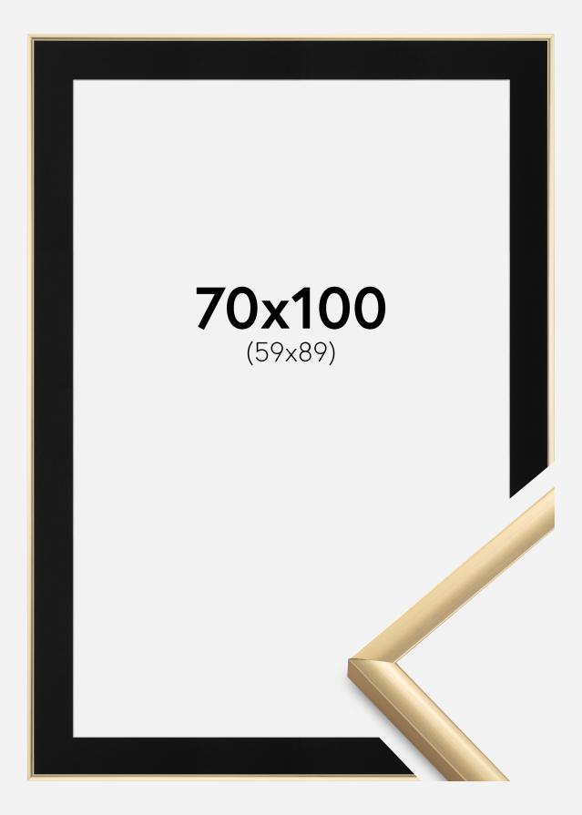 Cadre New Lifestyle Or 70x100 cm - Passe-partout Noir 60x90 cm