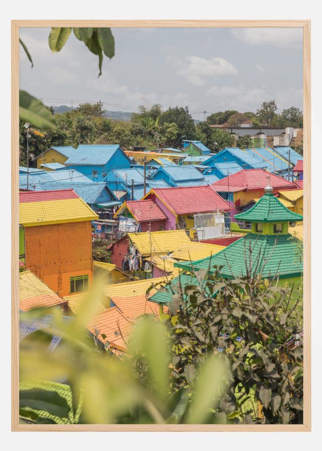 Colorful Village Poster