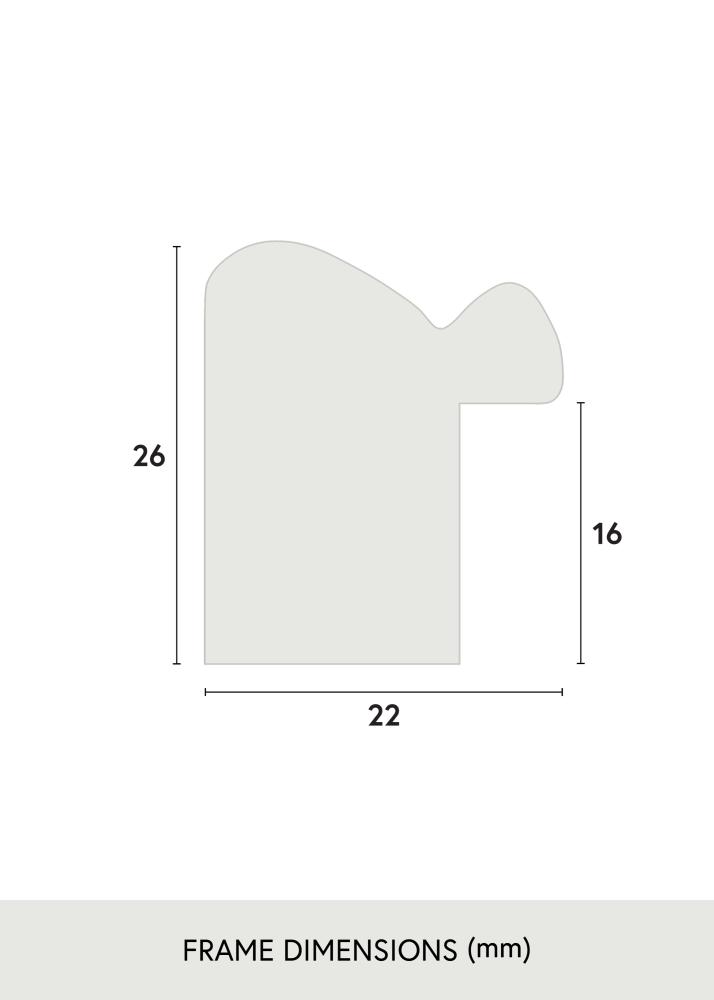 Cadre Canterbury Verre Acrylique Brun 40x50 cm