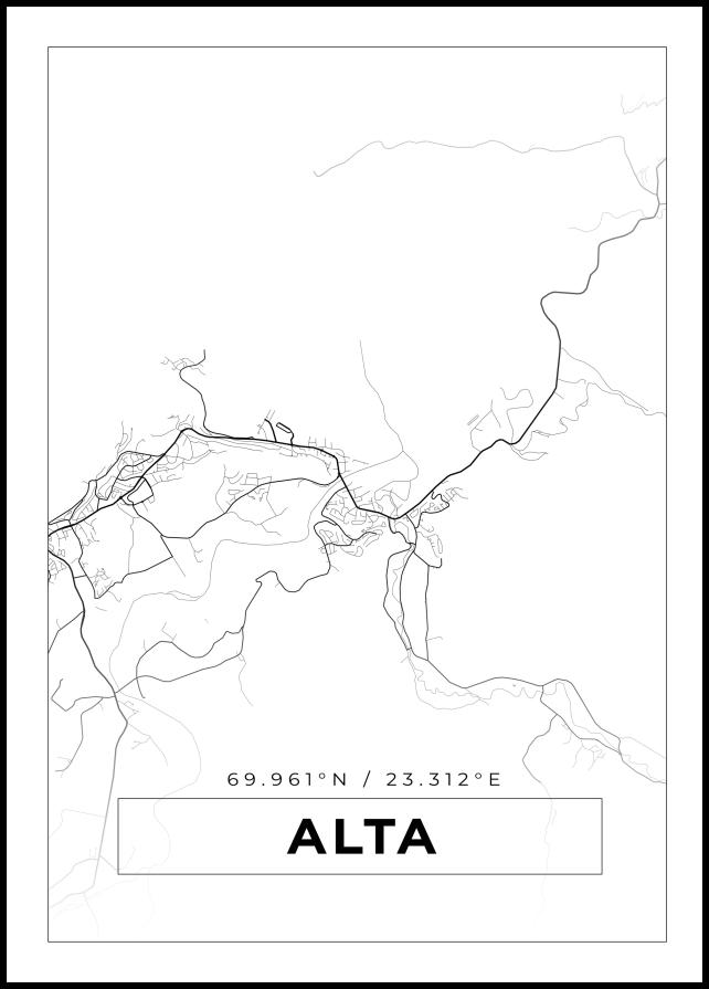 Map - Alta - White